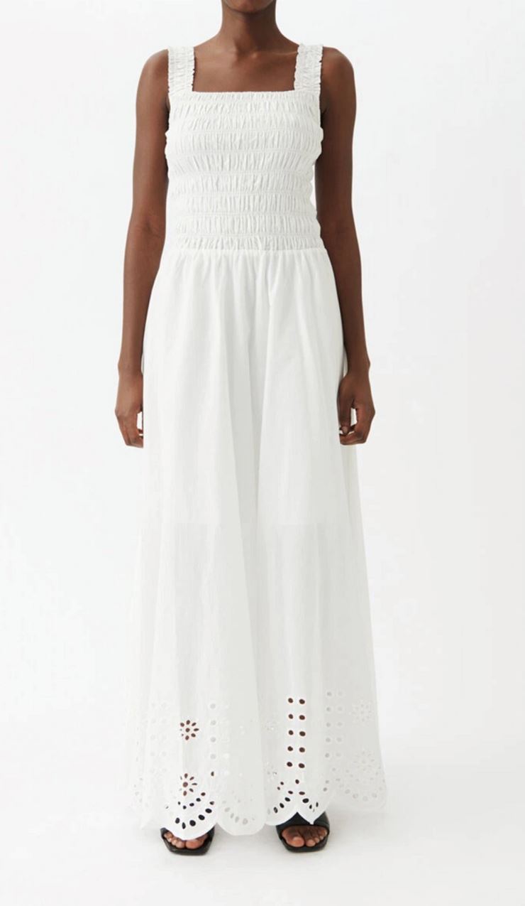 Samra Dress White