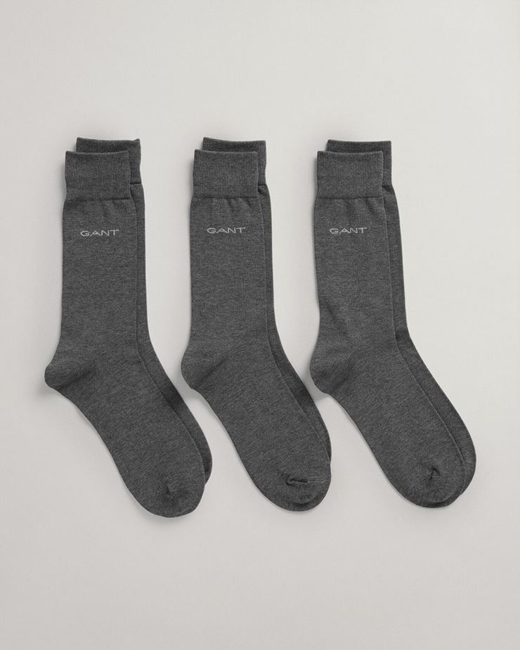 Mercerized Cotton Socks 3-Pack