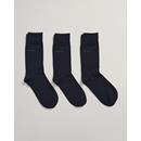Mercerized Cotton Socks 3-Pack